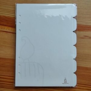 Divider set for My Dailies - 6 Halaman, 1 Sticker, dan 1 Zip Lock for Planner